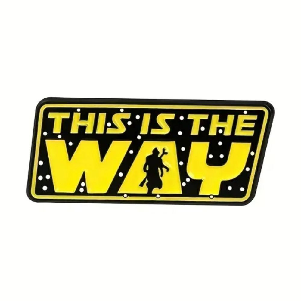 This is the WAY Mandalorian Novelty Enamel Lapel Pin Backpack Star Wars Jewelry